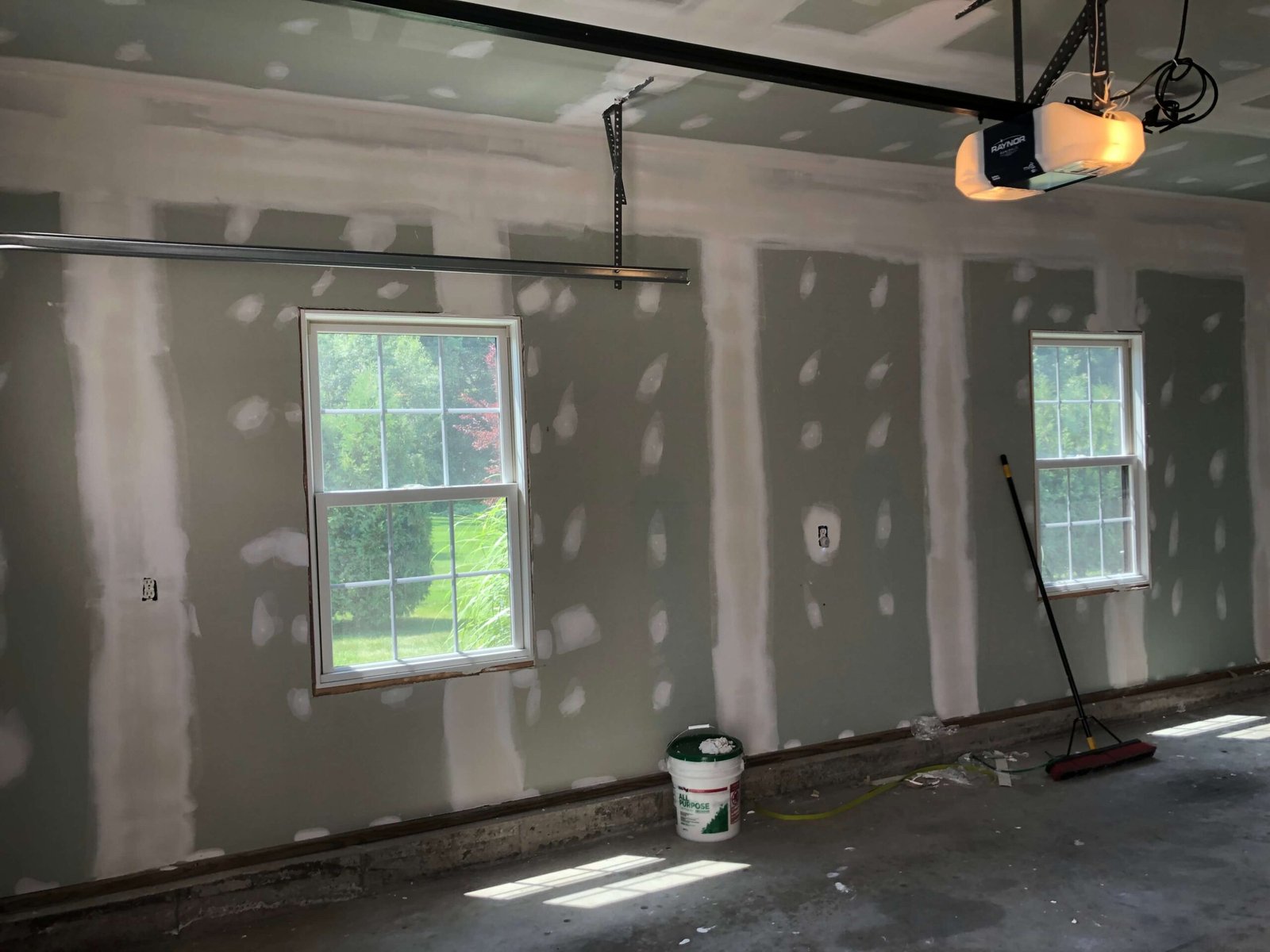 drywall in a garage