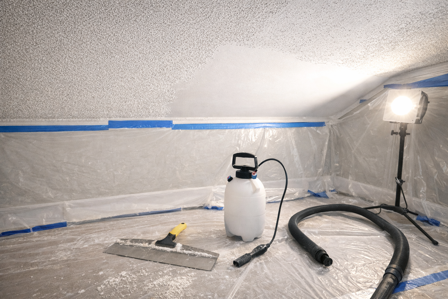 popcorn ceiling removal